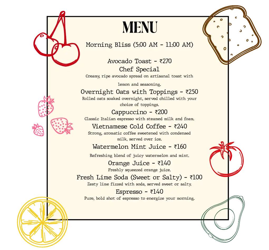 Menu Page 1